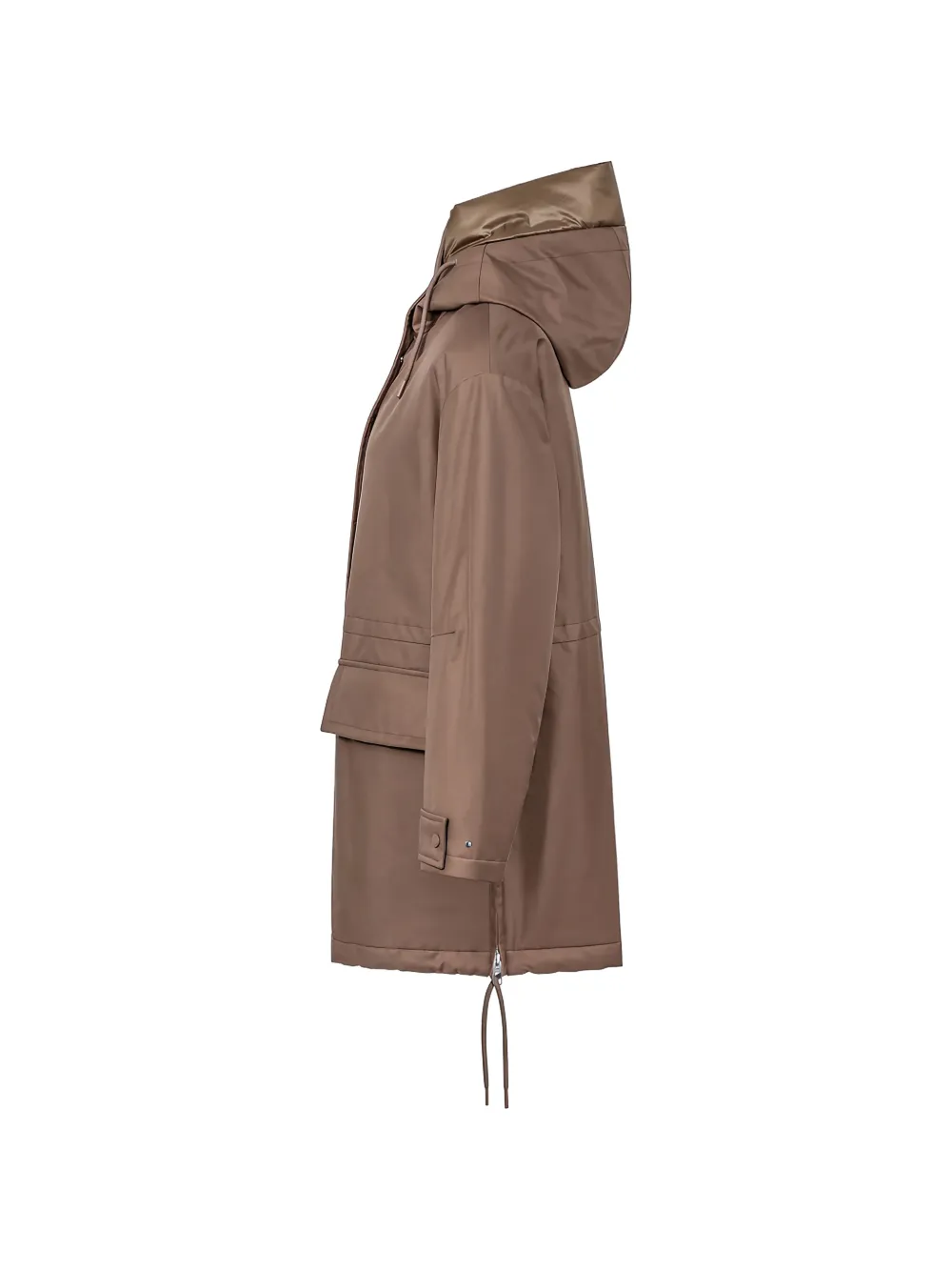  Duno Kaya Reversible Zip-up Coat - Brown 