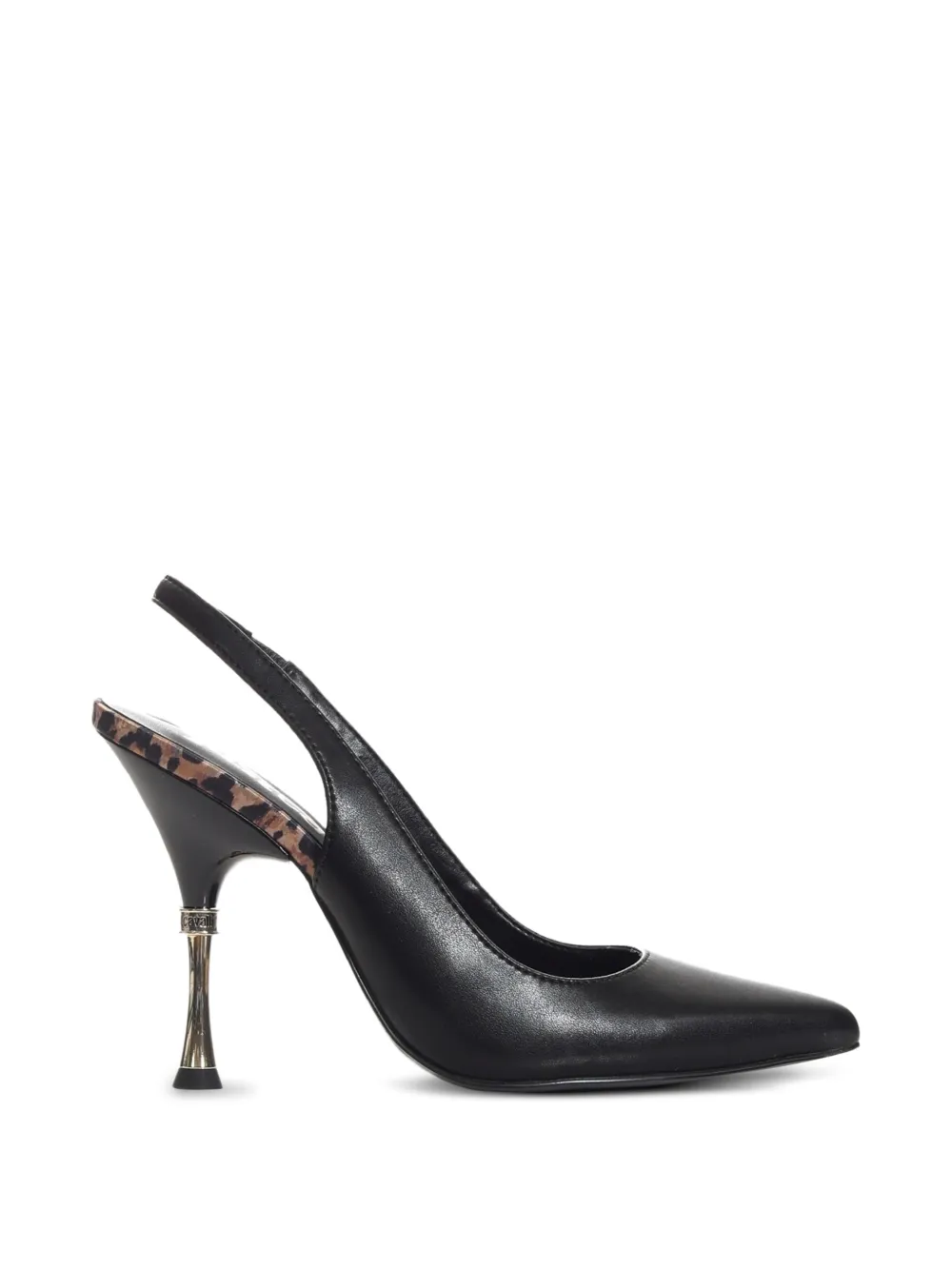 Just Cavalli slingback heeled pumps Zwart