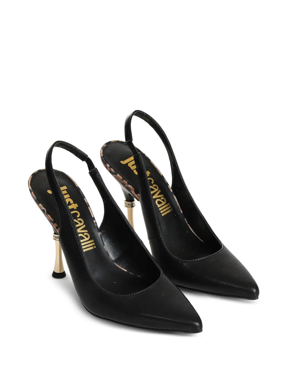  Just Cavalli Slingback Heeled Pumps - Black 