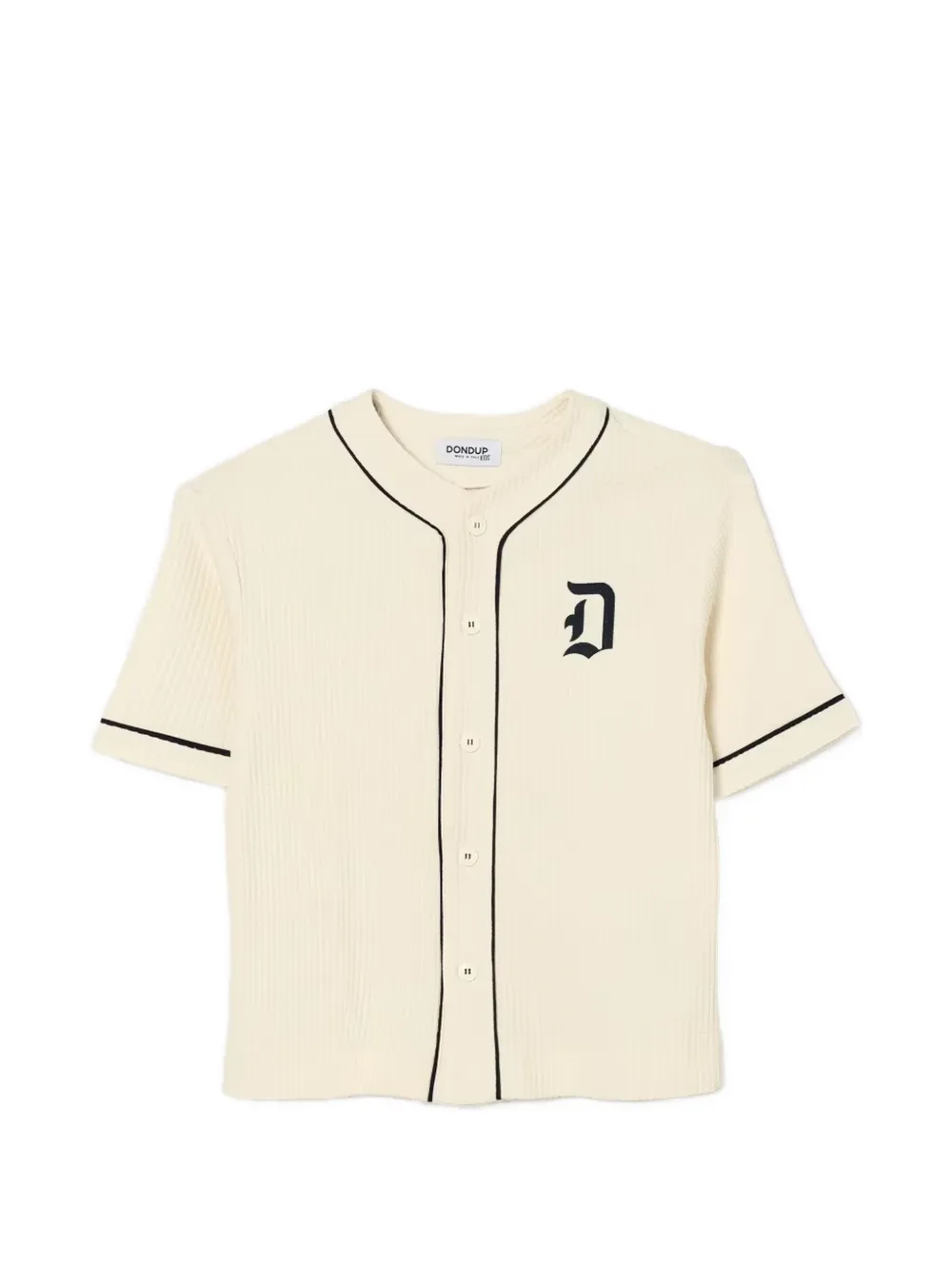 DONDUP KIDS contrasting-trim shirt - Toni neutri