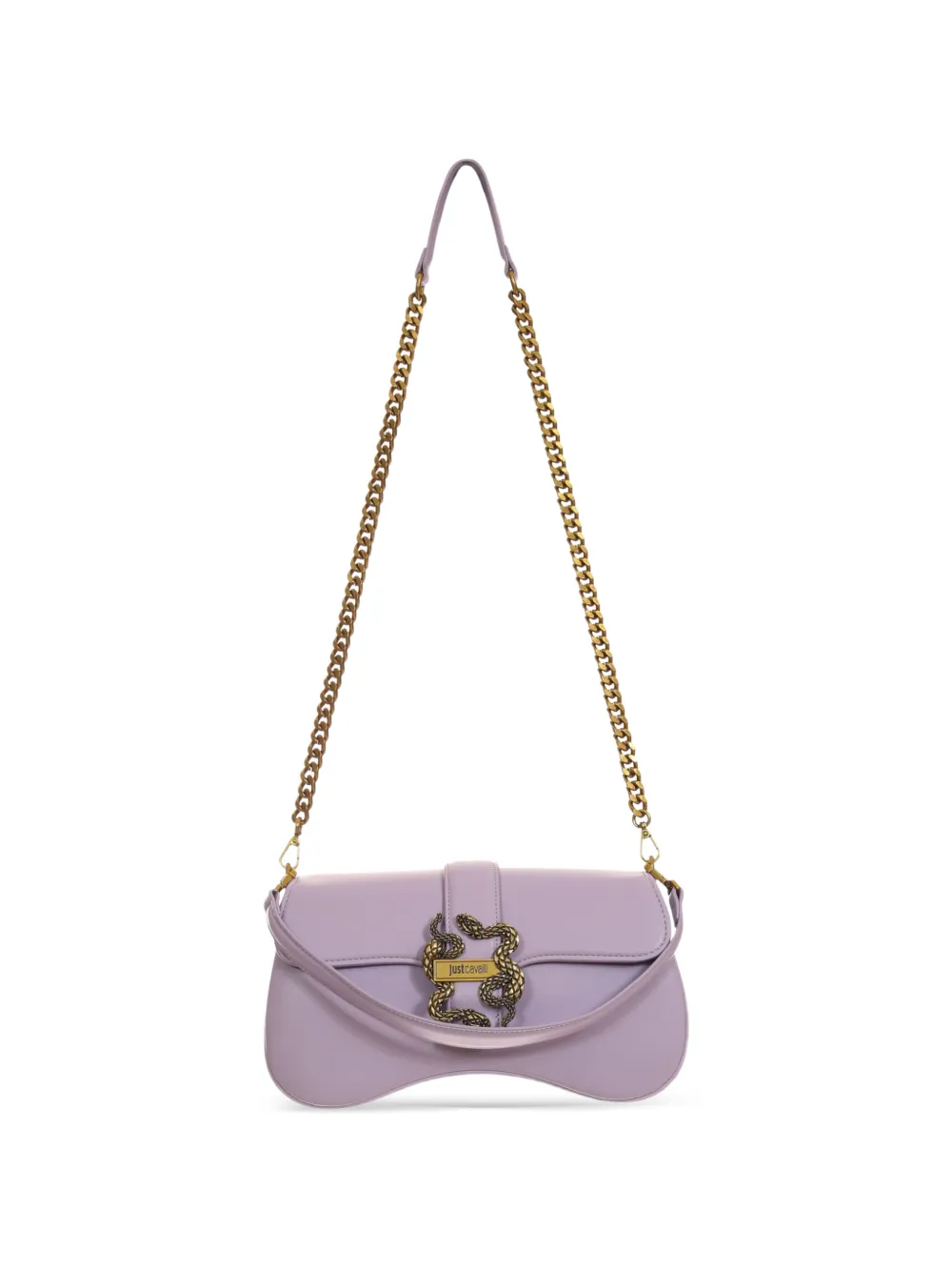 Just Cavalli snake-detail shoulder bag - Viola