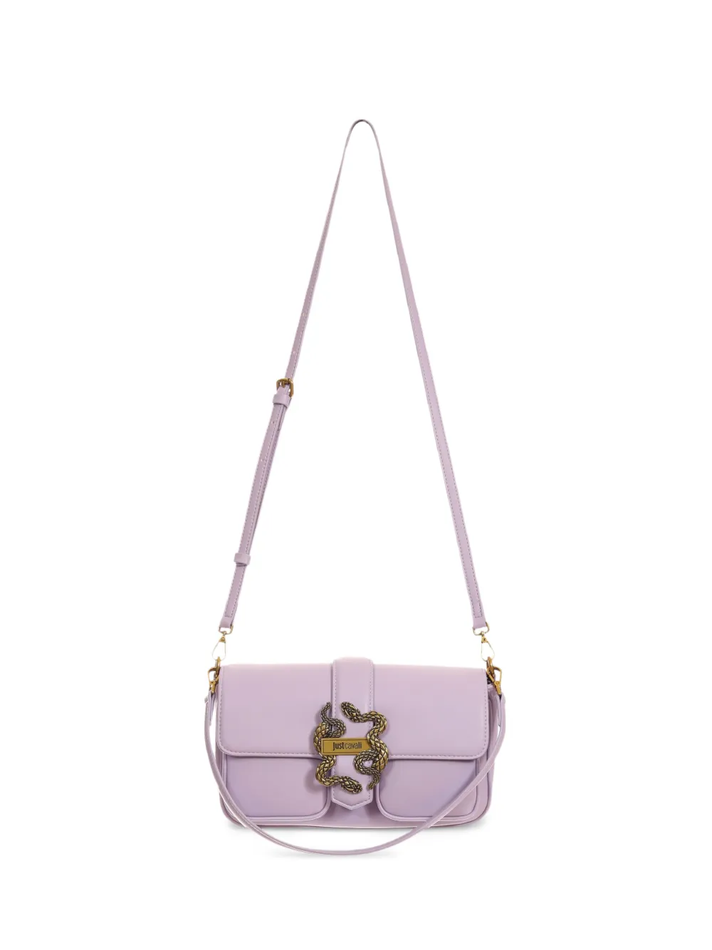 Just Cavalli snake-detail shoulder bag - Viola