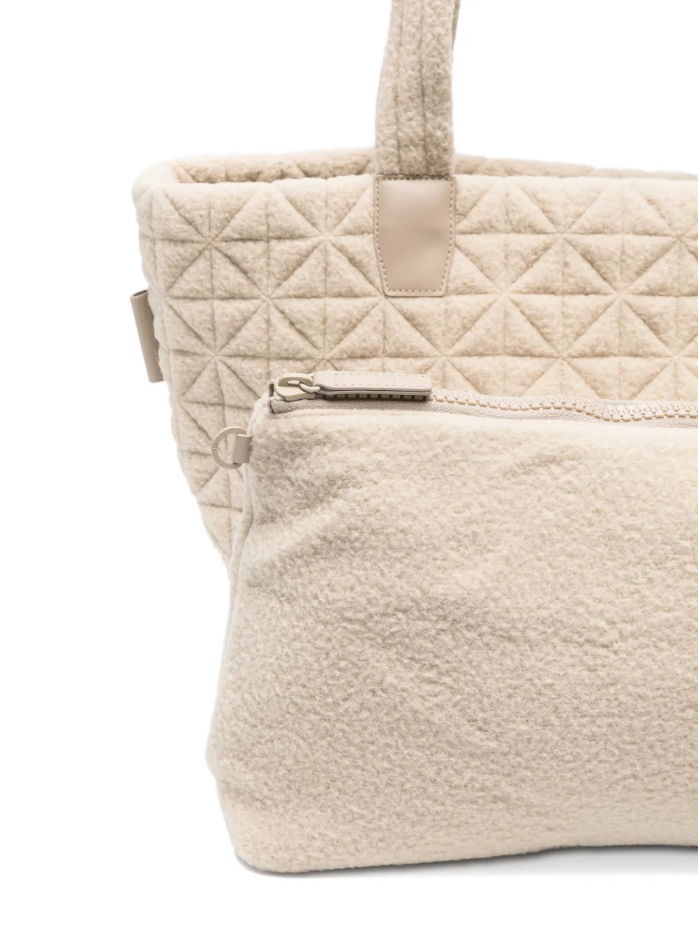  Veecollective Medium Vee Quilted Tote Bag - Neutrals 