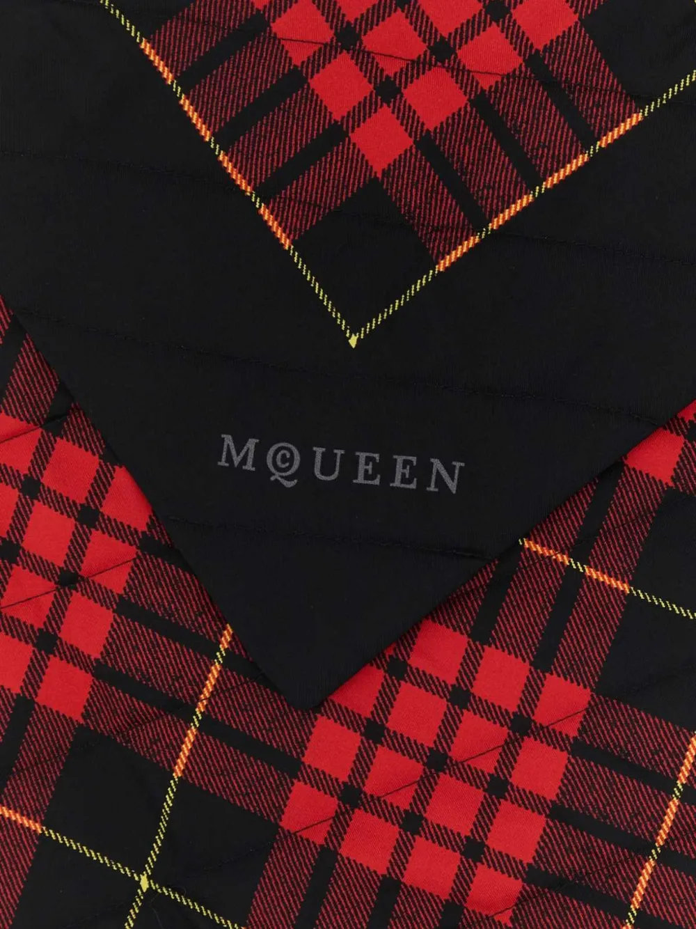 Alexander McQueen Sjaal met tartan ruit Zwart