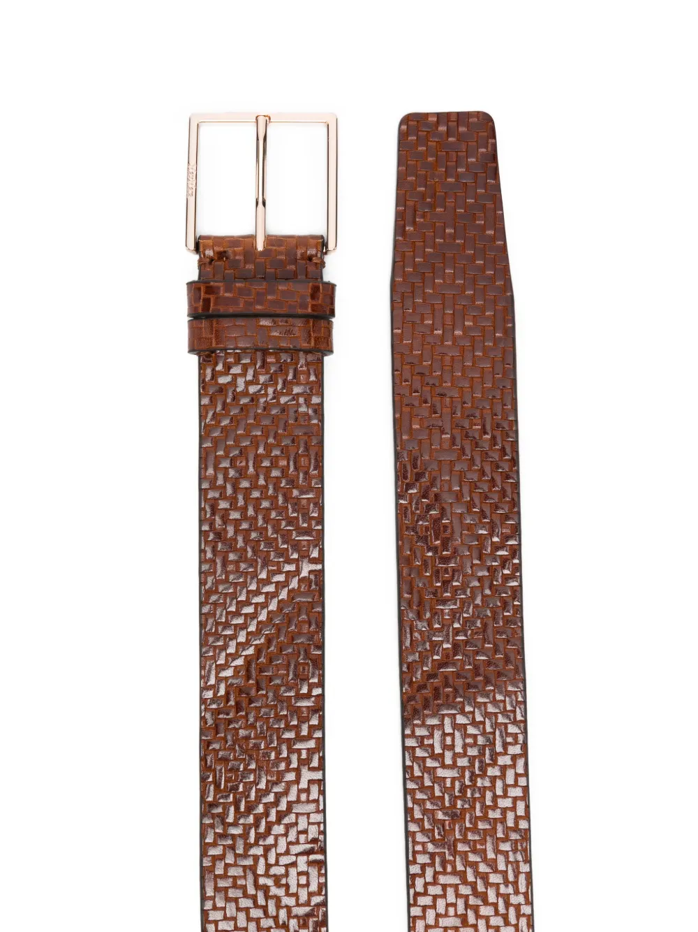  Max Mara Patterned Pin-buckle Belt - Brown 