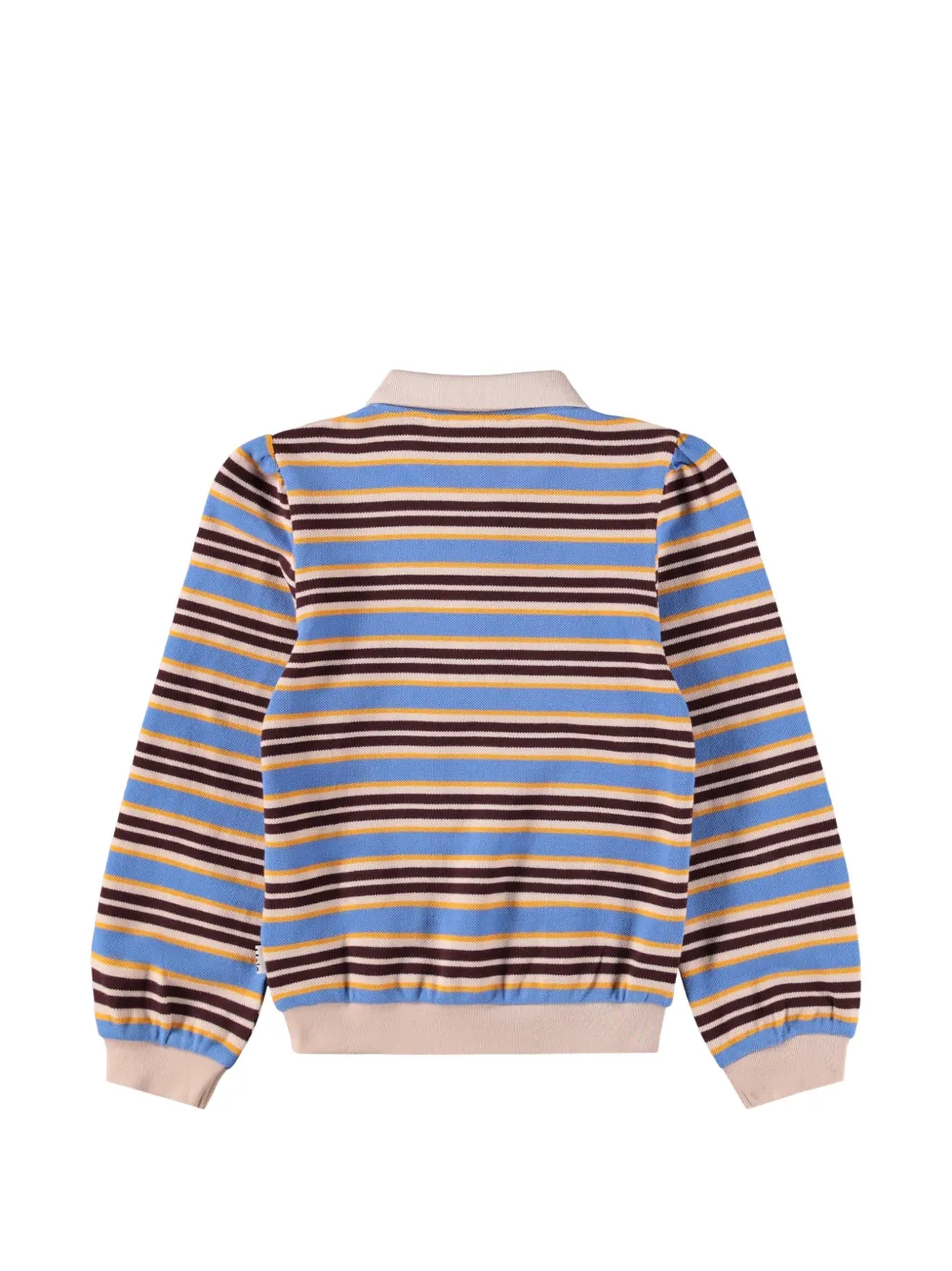 Molo Gestreept poloshirt met pofmouwen Blauw