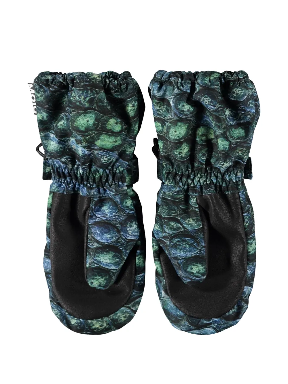Molo Wanten met klittenband en reptielenprint Groen