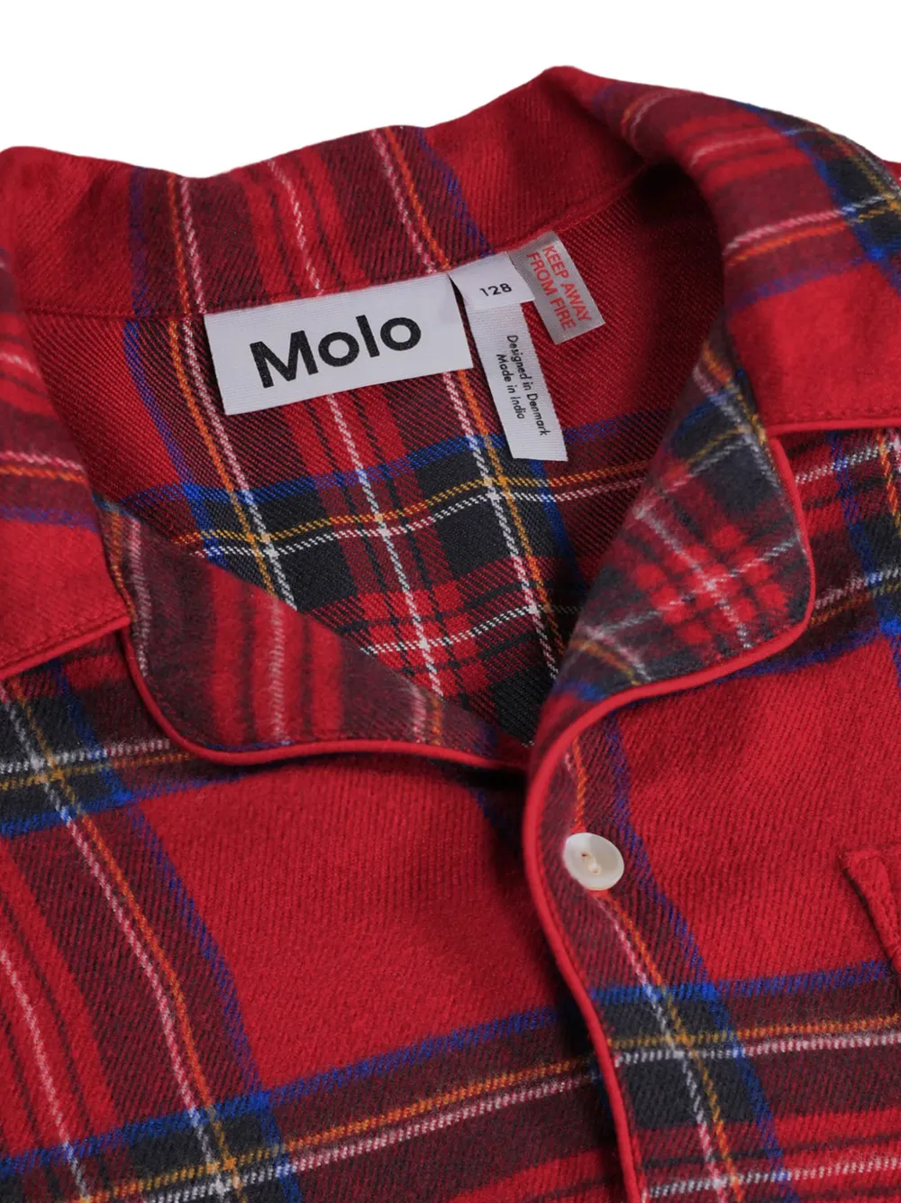 Molo Geruite pyjama Rood