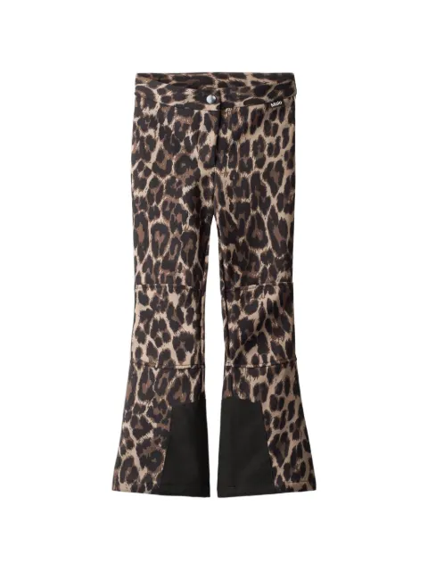 Molo leopard-print ski trousers