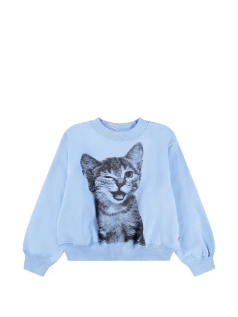 Molo sudadera con gatito estampado