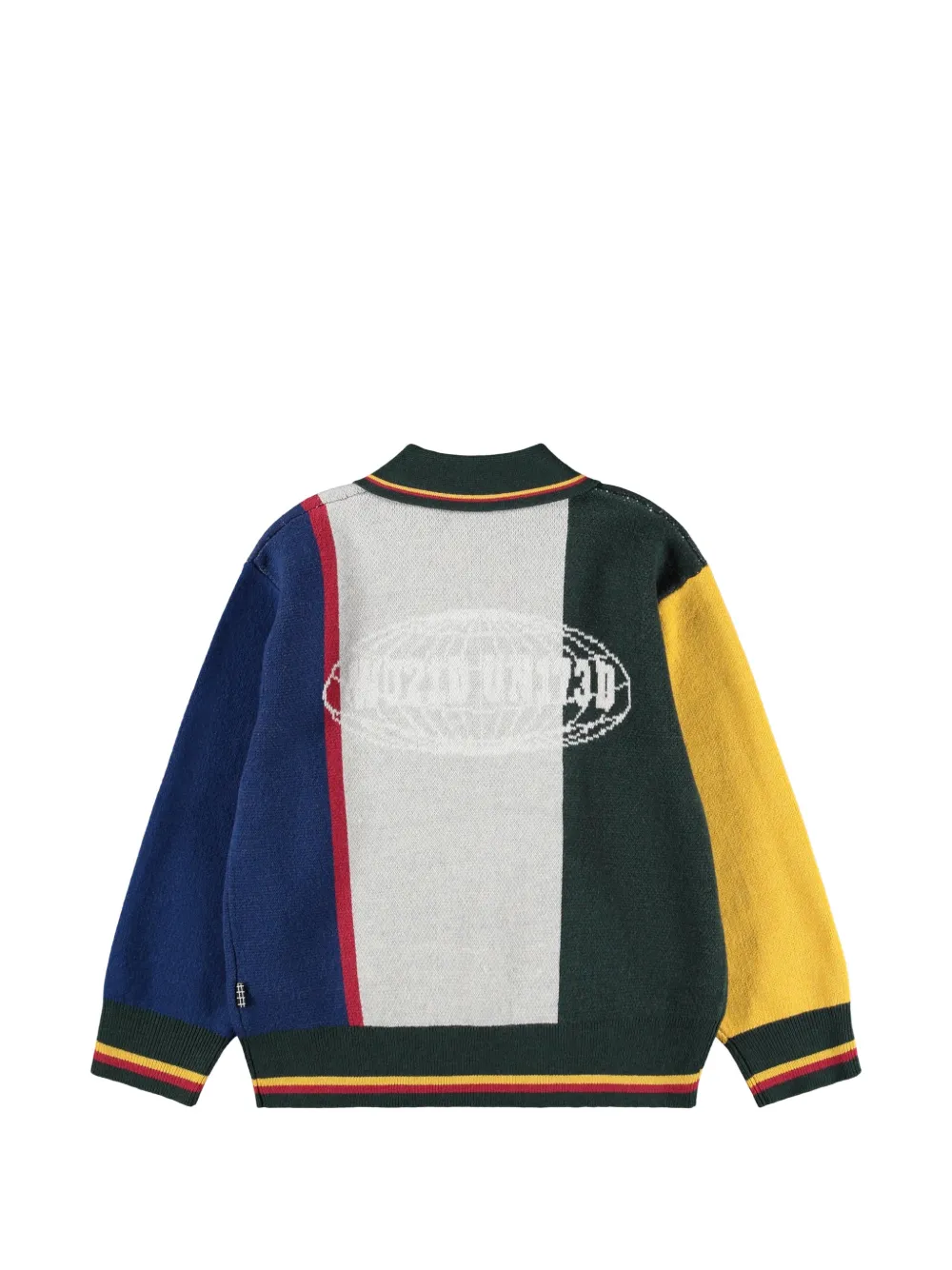 Molo Intarsia poloshirt met colourblocking Grijs
