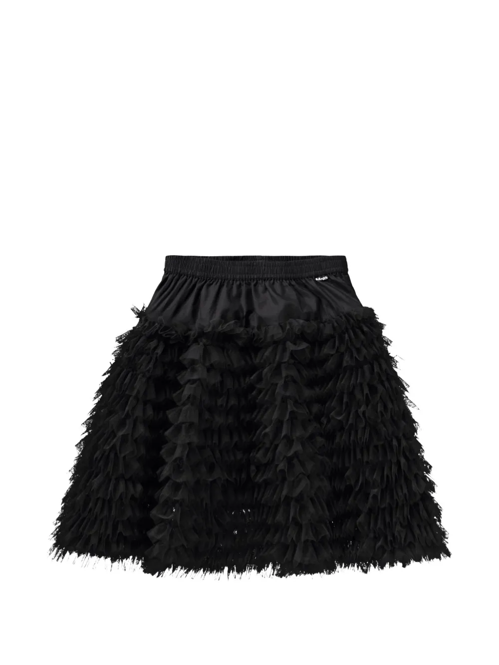 Molo Gonna con ruches in tulle - Nero