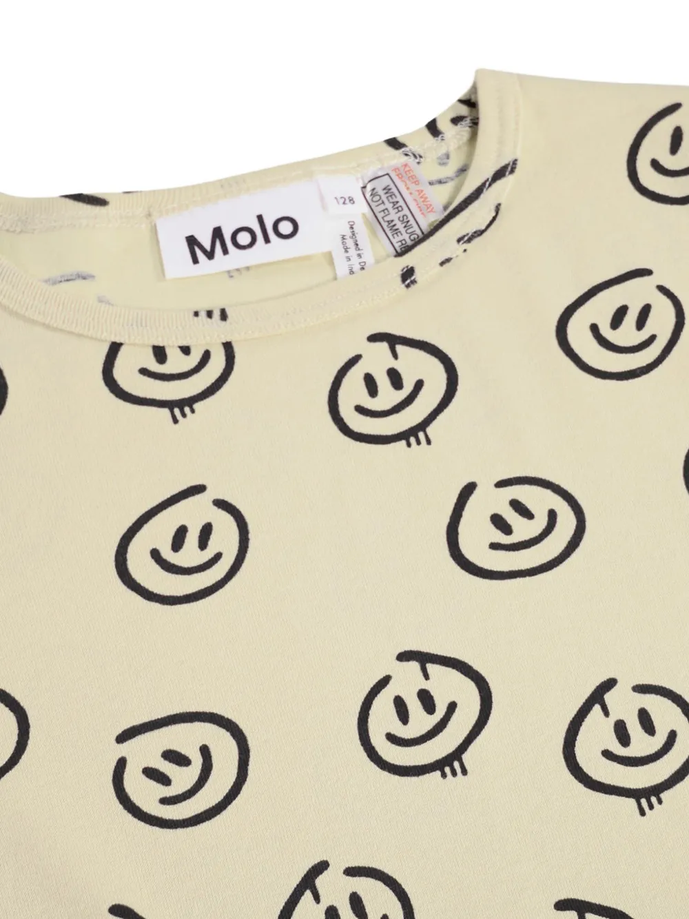 Molo Pyjama met smileyprint Beige