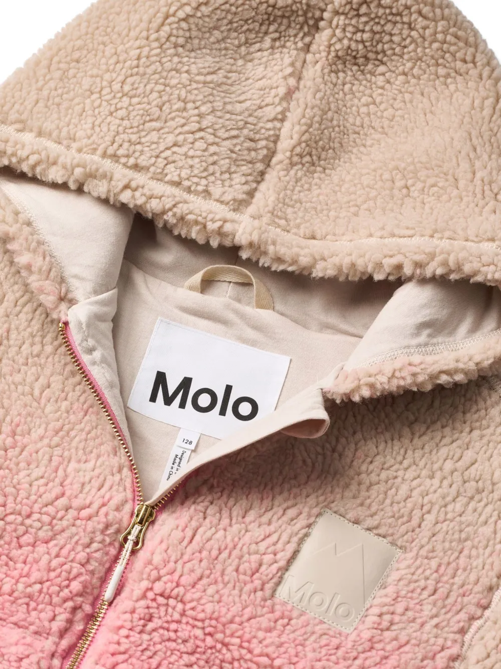 Molo Fleece jack met ombré-effect Roze