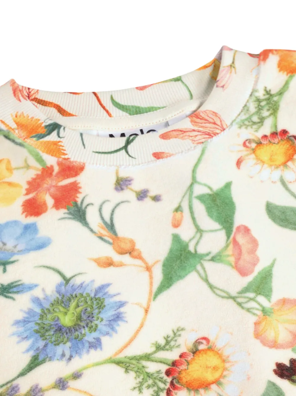 Molo Sweater met bloemenprint Beige