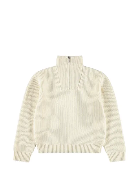 Molo ribbed-knit half-zip sweater