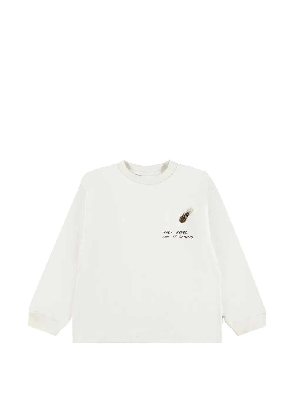 Molo T-shirt con stampa grafica e maniche lunghe - Toni neutri