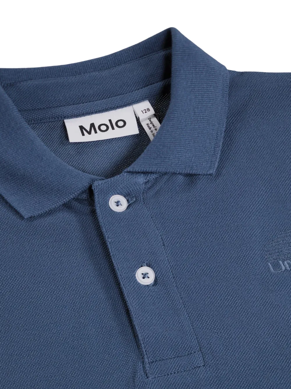 Molo Poloshirt met geborduurd logo Blauw