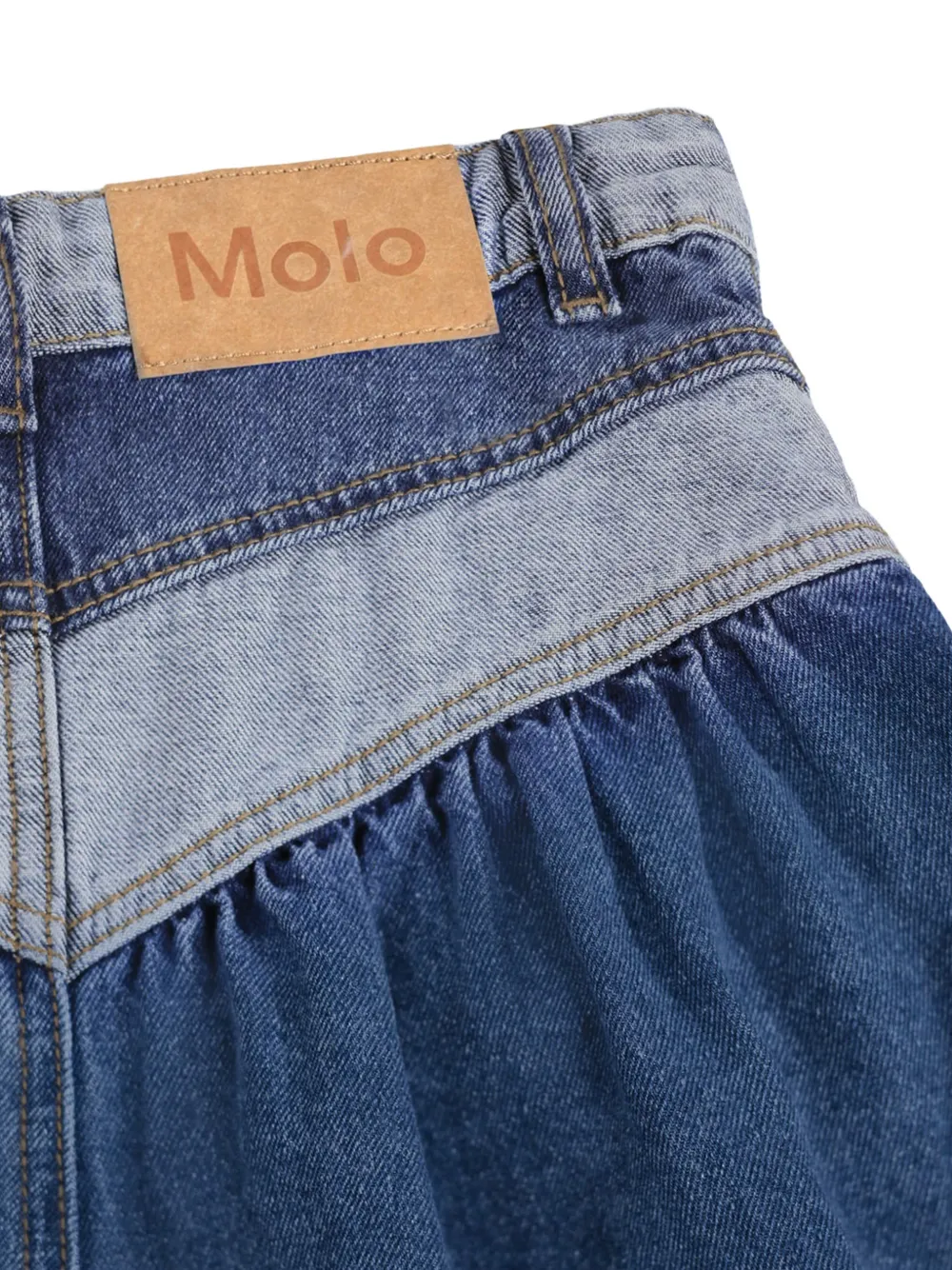 Molo Tweekleurige rok met vlakken Blauw