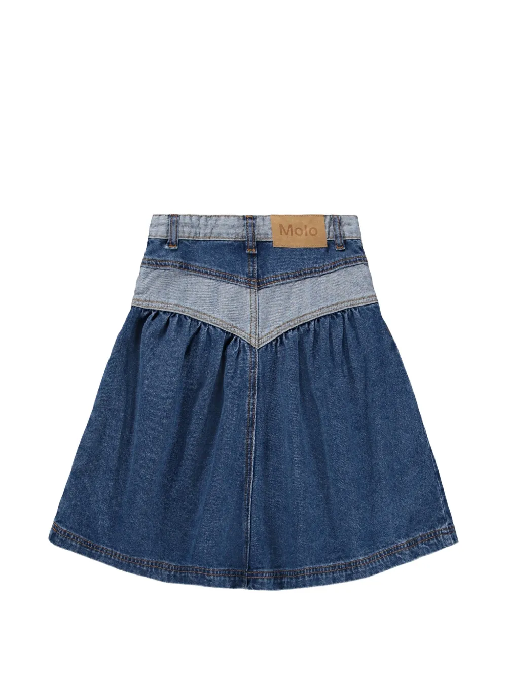 Molo Tweekleurige rok met vlakken Blauw