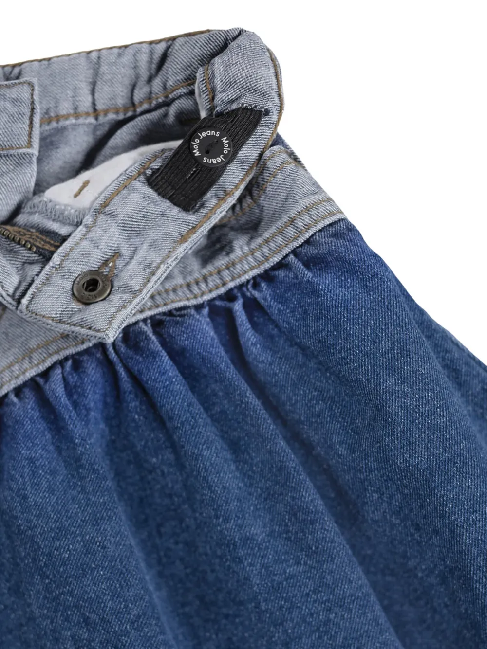 Molo Tweekleurige rok met vlakken Blauw