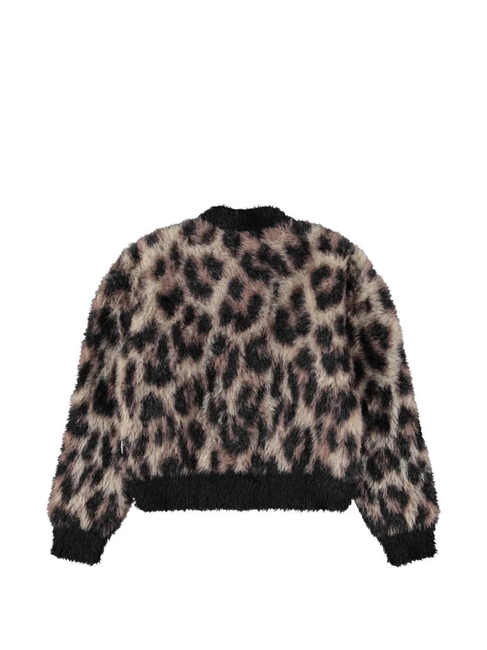 Molo Gebreid vest met luipaardprint Beige