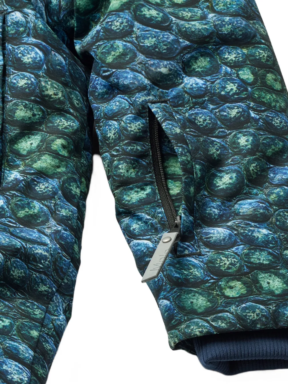 Molo Skipak met capuchon en print Groen