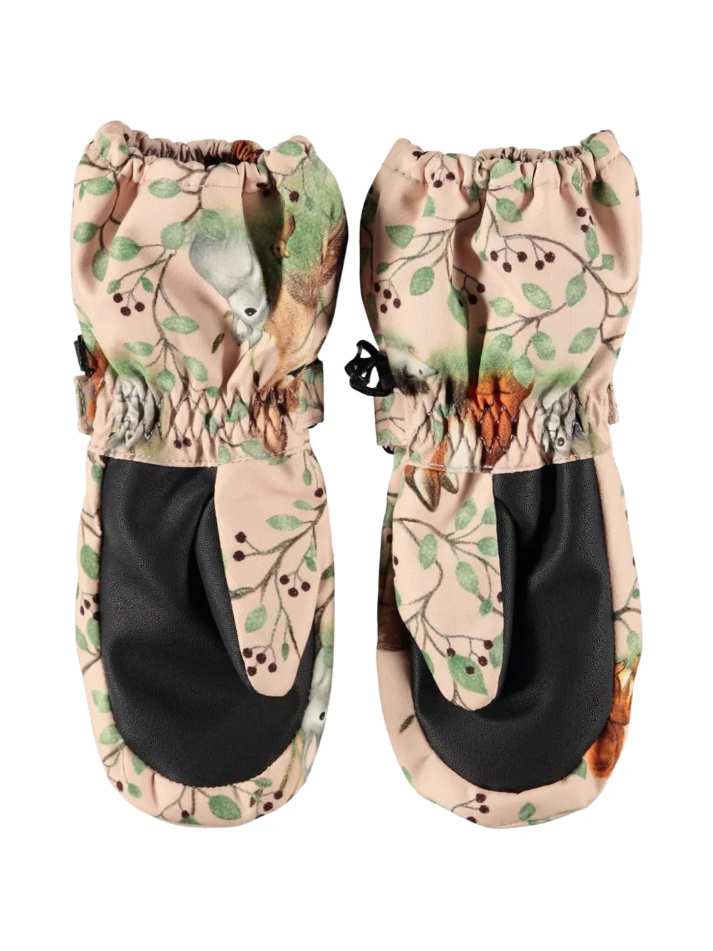 Molo Wanten met klittenband en dierenprint Roze