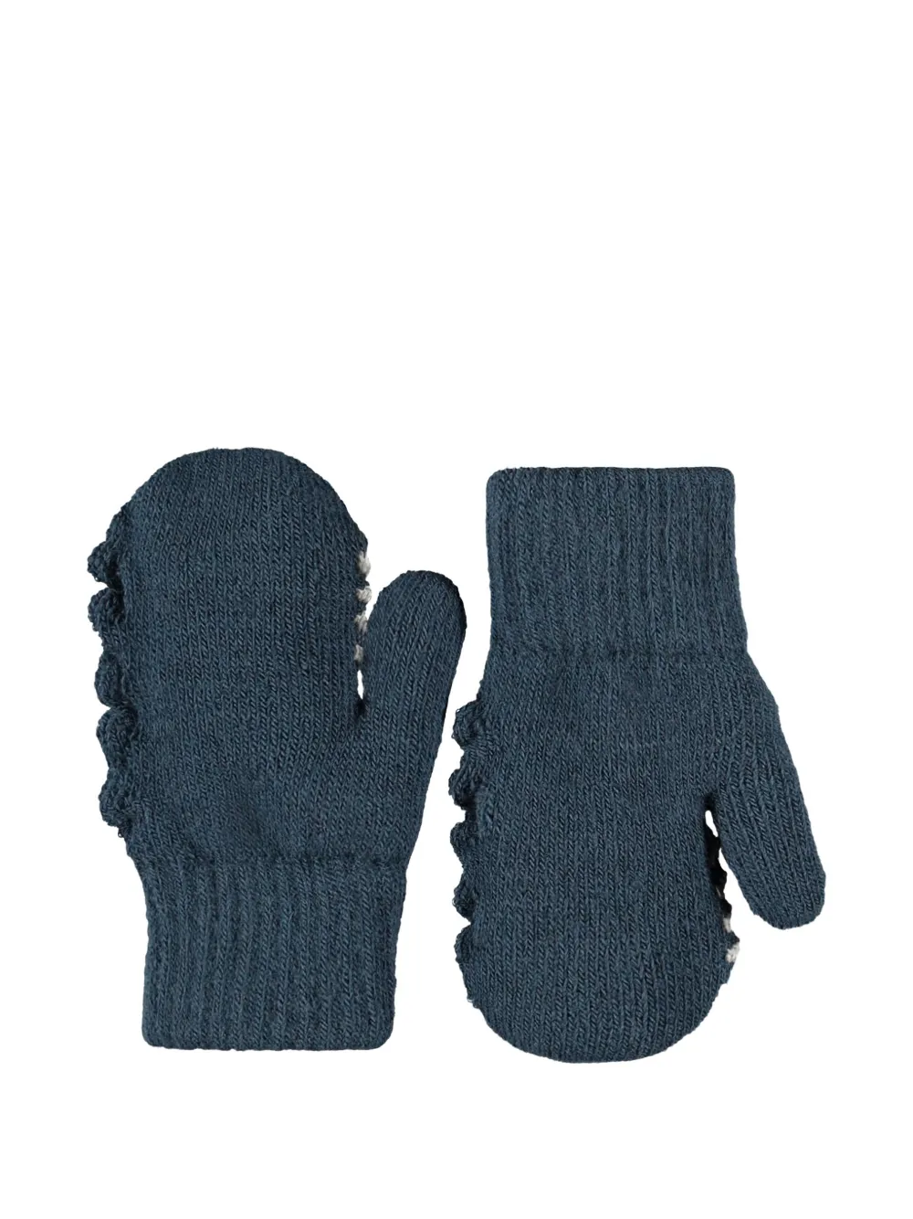 Molo Gebreide wanten met monster intarsia Blauw