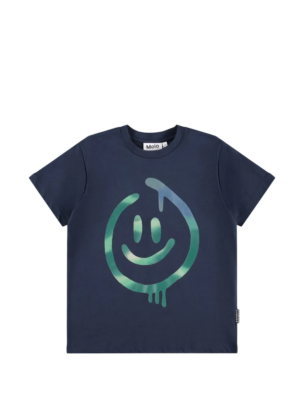 Molo T-shirt con stampa smiley - Blu