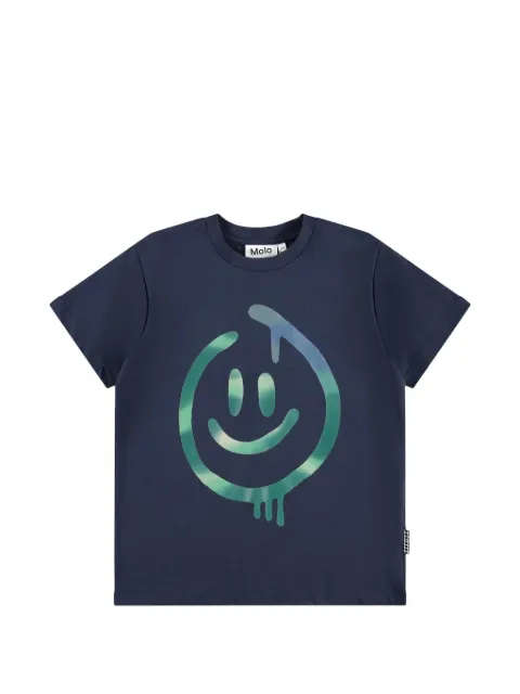 Molo playera con motivo de carita sonriente