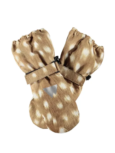 Molo قفازات بسير لمس وطبعة غزال