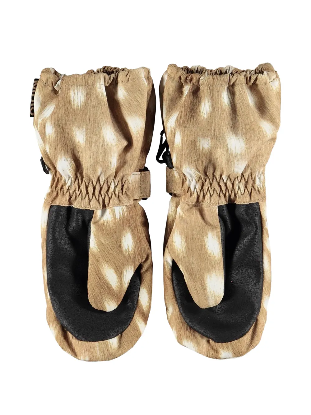 Molo Wanten met klittenband en hertenprint Beige