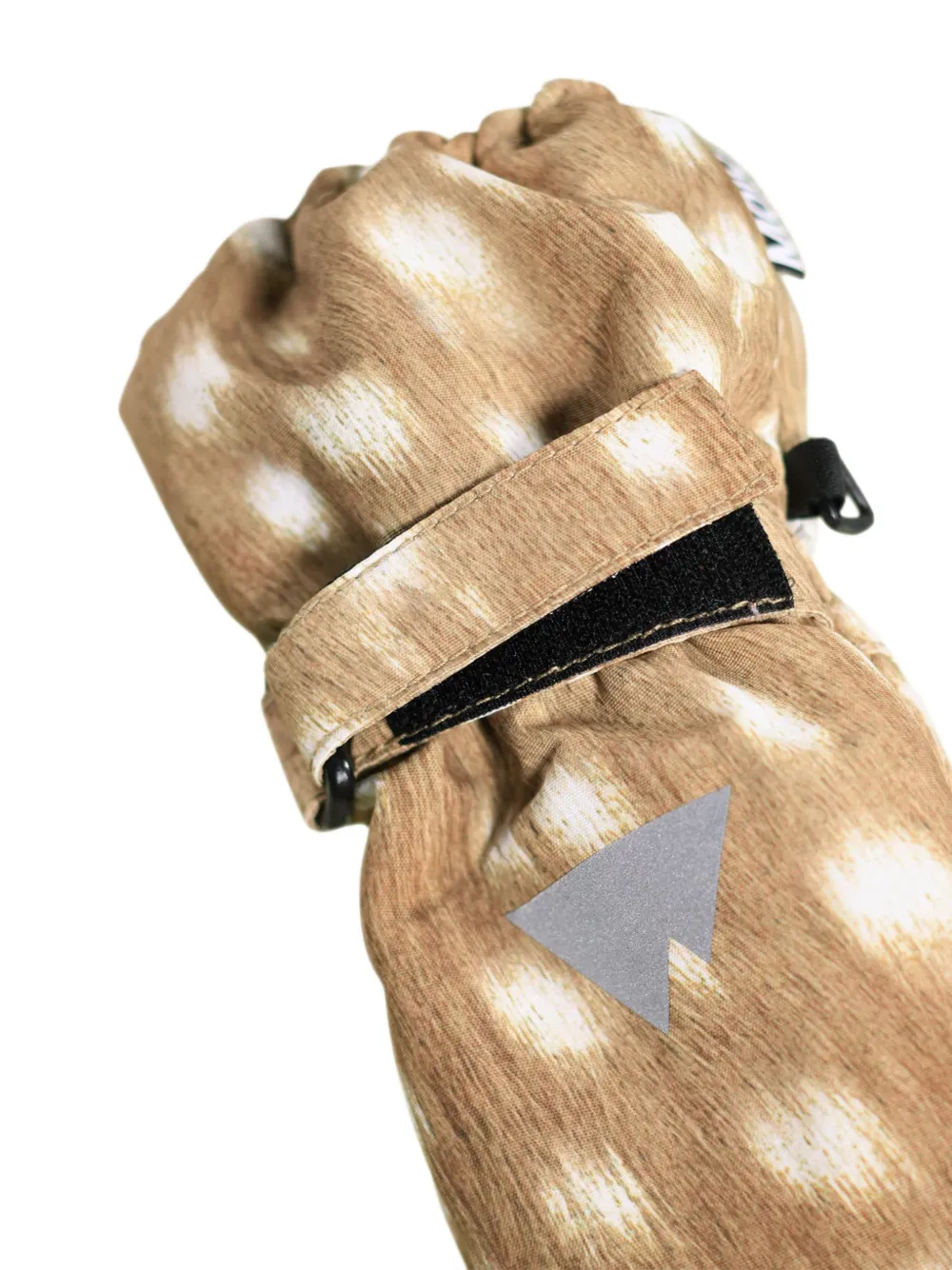 Molo Wanten met klittenband en hertenprint Beige