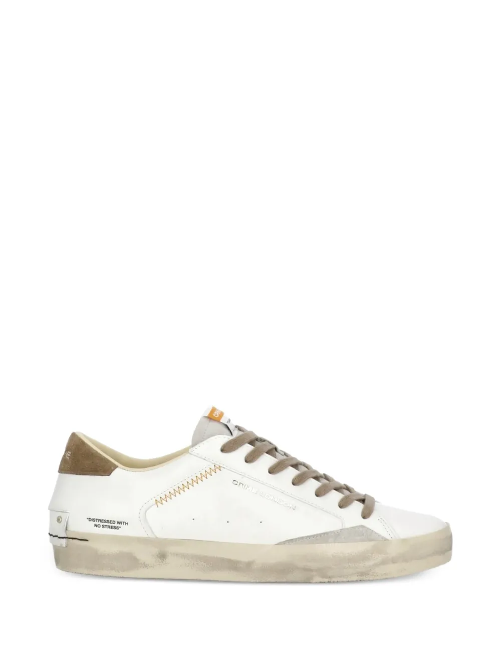 Crime London Distressed sneakers Wit