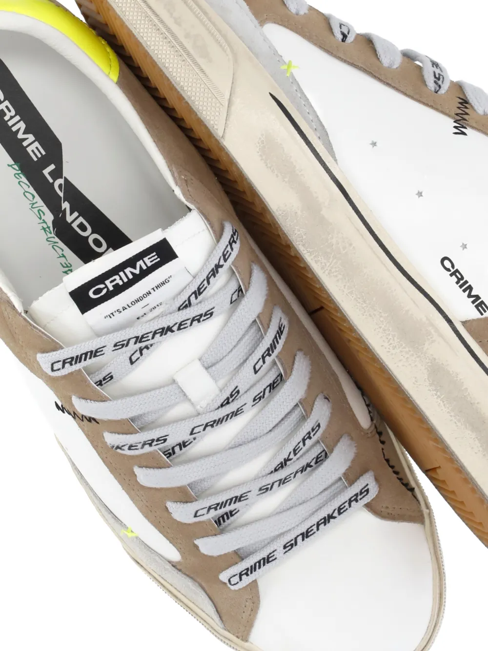 Crime London Deconstructed sneakers Wit
