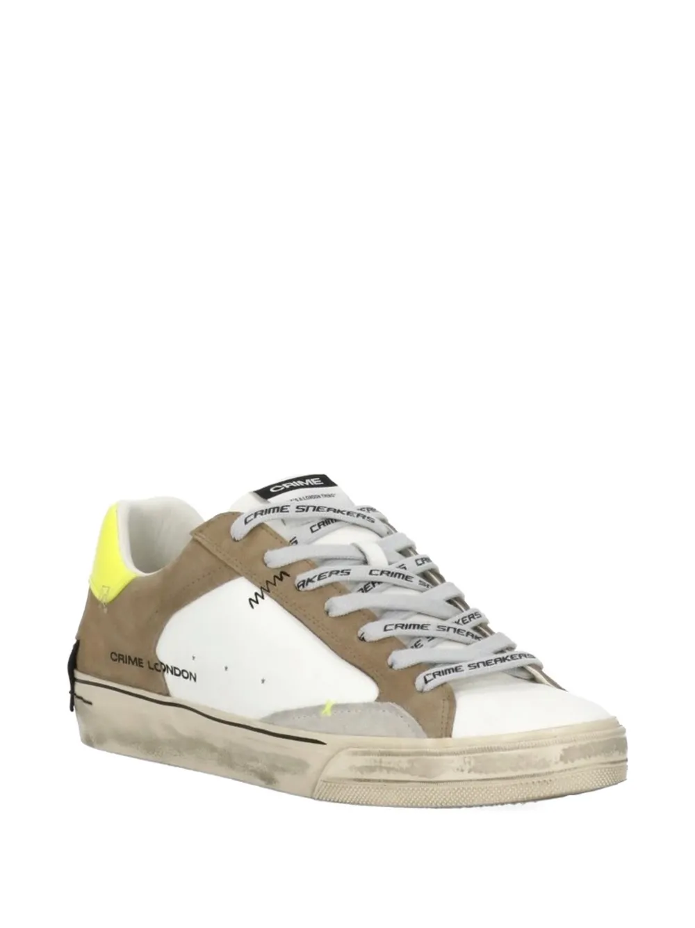 Crime London Deconstructed sneakers Wit