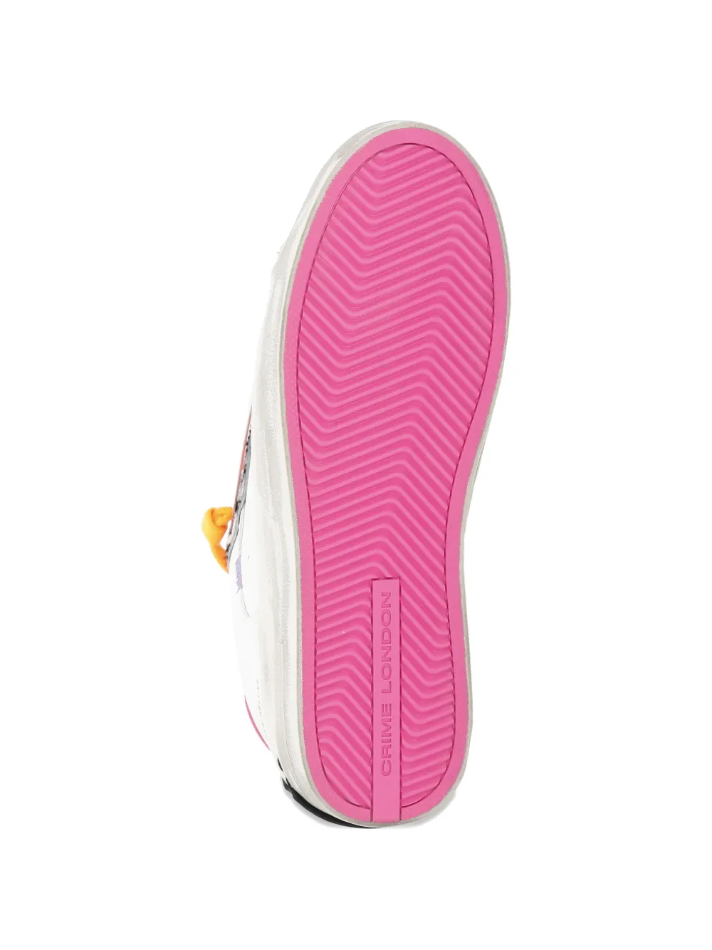 Crime London Sk8 Deluxe sneakers met dierenpatroon en glitters Wit