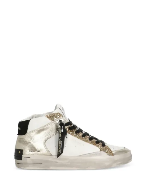 Crime London baskets mi-montantes Sk8 Deluxe à logo embossé