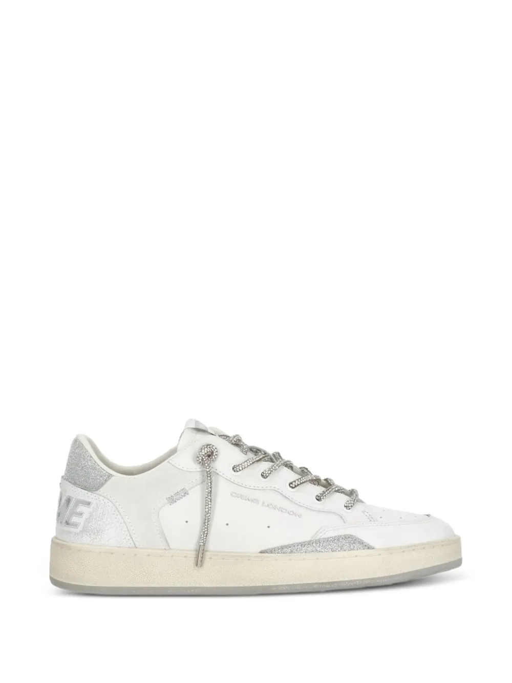 Crime London Chelsea leren sneakers Wit