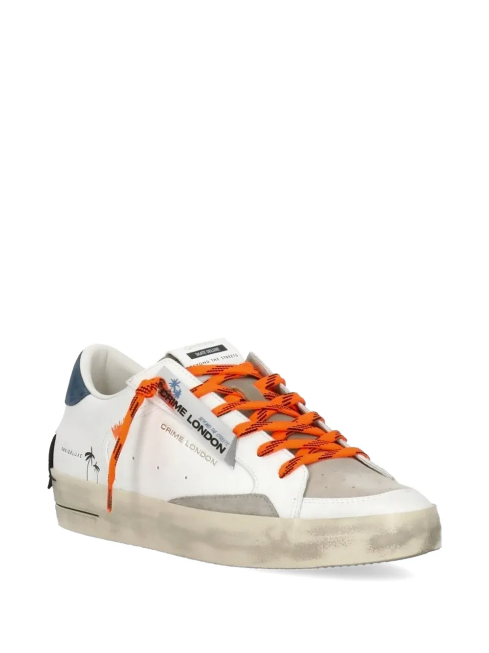 Crime London Sk8 Deluxe sneakers met vlakken Wit