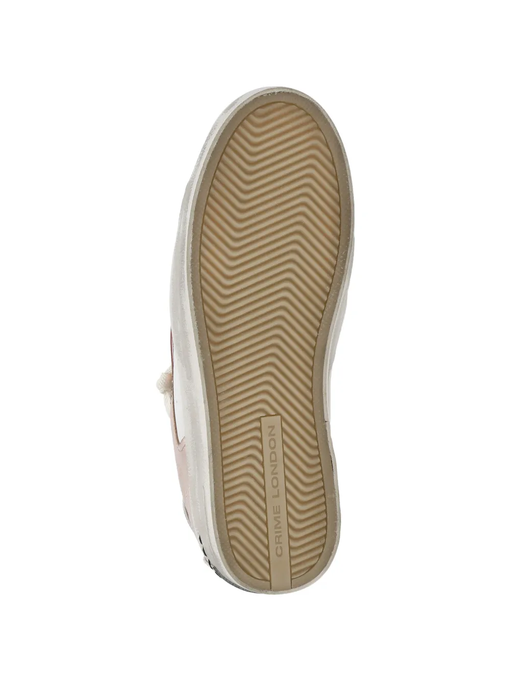 Crime London Sk8 Deluxe leren sneakers met glitters en vlak Wit