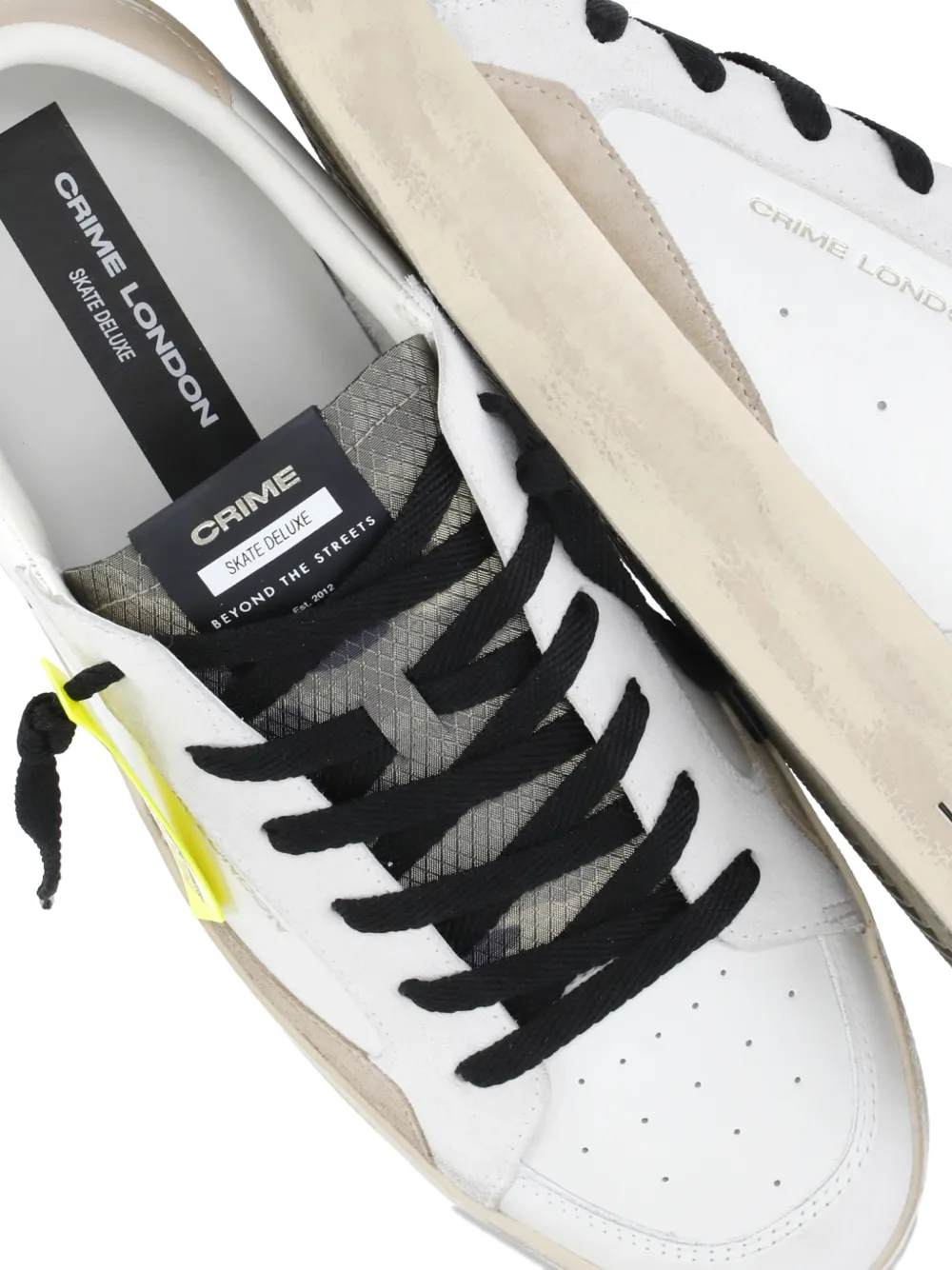 Crime London Sk8 Deluxe sneakers Wit