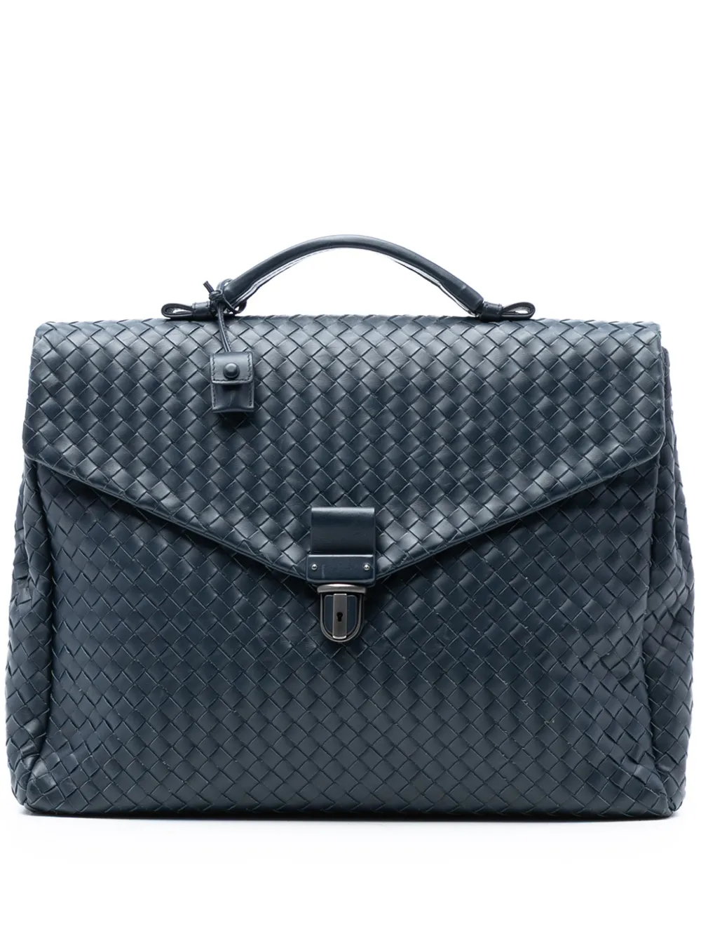 Bottega Veneta Pre-Owned 2012-2025 Nappa Intrecciato Briefcase business bag - Blu