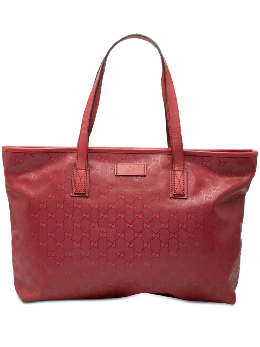 Gucci Pre-Owned 2000-2015 Medium GG Imprime tote bag - Rosso