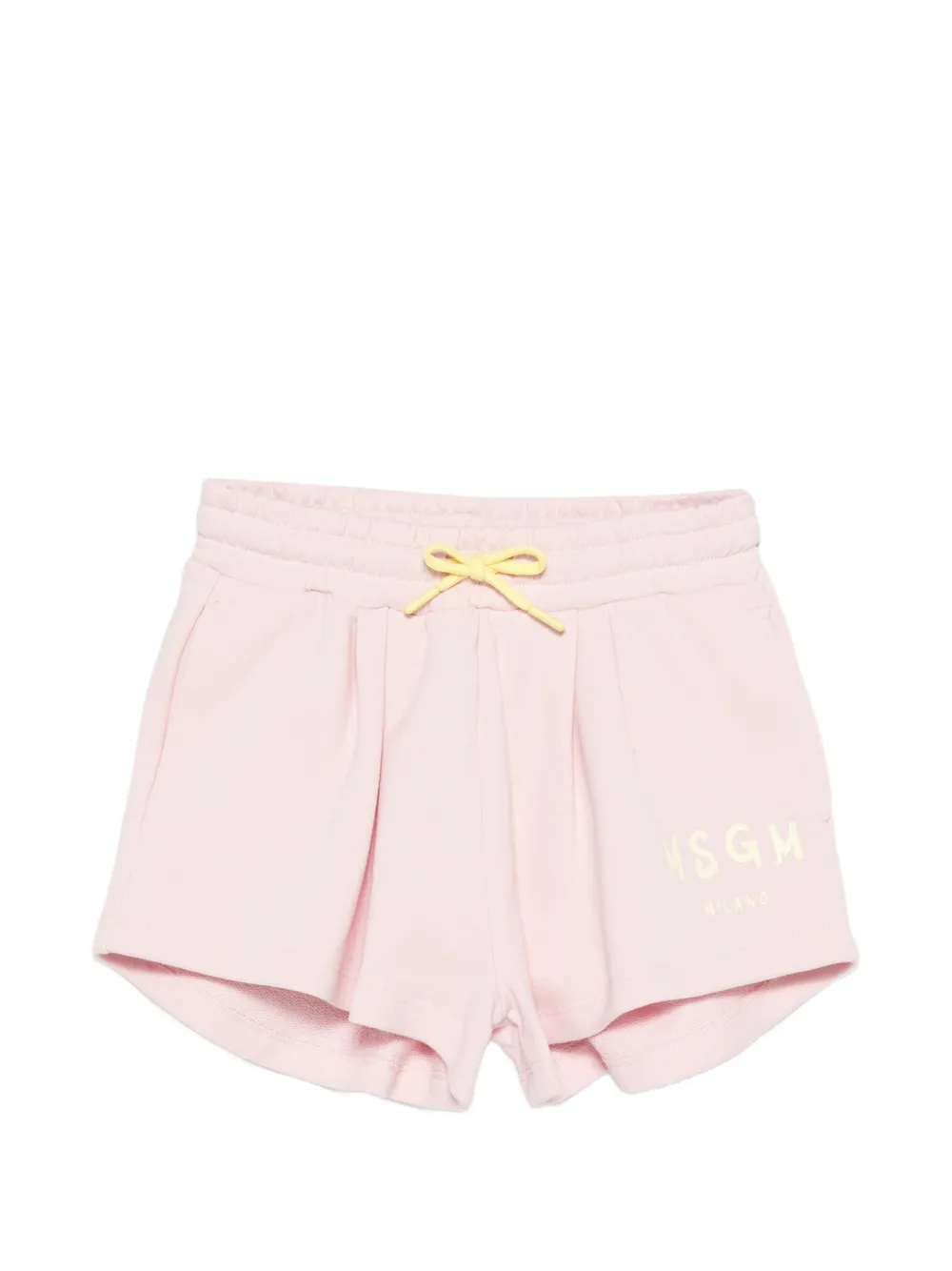 MSGM Kids logo-detail shorts - Rosa