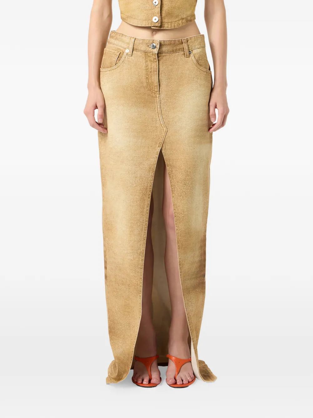  Blumarine Printed Skirt - Neutrals 