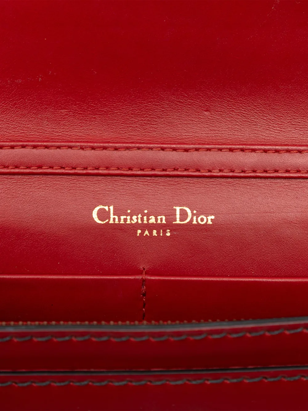2017 Calfskin J Adior Wallet On Chain Crossbody Bag