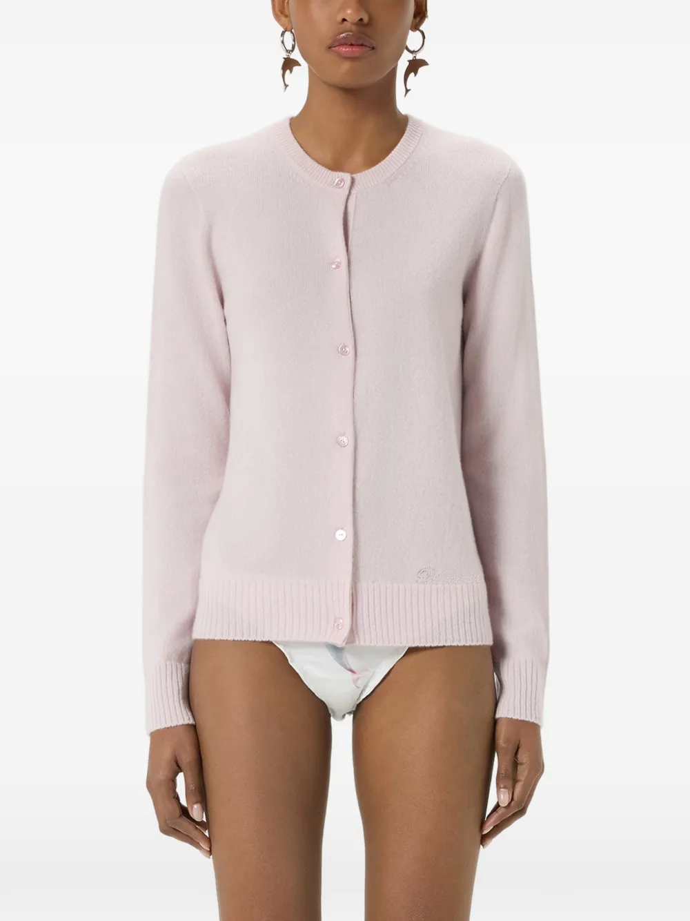  Blumarine Cashmere Cardigan - Pink 