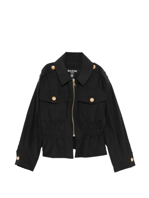 Balmain Kids zip-up jacket